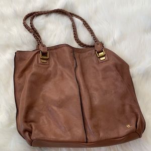 Elliot Luca Authentic Brown Leather Hobo Bag